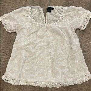 Calvin Klein Cream Lace Blouse